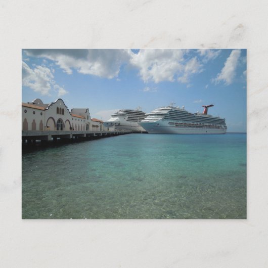 Briefkaart Puerta Maya pier, Cozumel, Mexico (Voorkant)