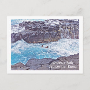 BRIEFKAART, QUEEN'S BATH/PRINCEVILLE, KAUAI, HAWAI BRIEFKAART