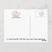 briefkaart "Radioactieve Jezus" (Achterkant)