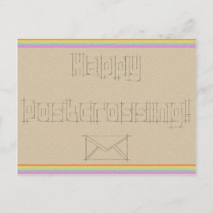 Briefkaart "Rainbow Scribble"