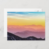 Briefkaart Rainbow Sky Mountains (Voorkant / Achterkant)