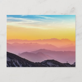 Briefkaart Rainbow Sky Mountains