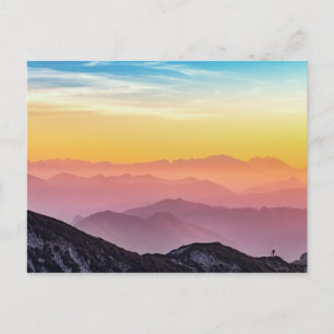 Briefkaart Rainbow Sky Mountains