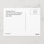 Briefkaart Reflection Afbeelding van WTC Twin Towe (Achterkant)