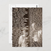 Briefkaart Reflection Vietnam Veterans Memorial Wa (Voorkant / Achterkant)