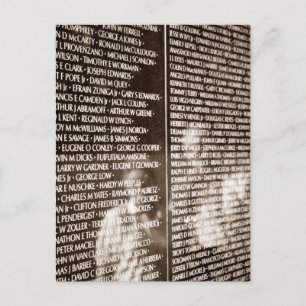 Briefkaart Reflection Vietnam Veterans Memorial Wa