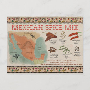 Briefkaart reisketting: Mexicaanse specerijmix