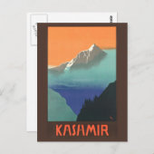 Briefkaart reisposter India (Kasjmir) (Voorkant / Achterkant)