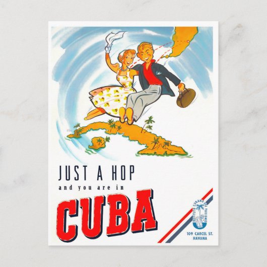 Briefkaart reizen naar Cuba (Voorkant)