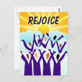 Briefkaart Rejoice (Voorkant / Achterkant)