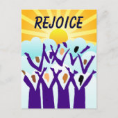 Briefkaart Rejoice (Voorkant)