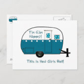 BRIEFKAART | Retro Camper Trailer (Voorkant / Achterkant)