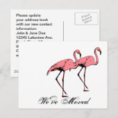 Briefkaart Retro We hebben verplaatst nieuw adres (Voorkant / Achterkant)