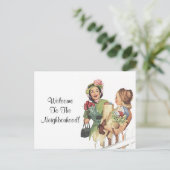 Briefkaart  Retro Welkom bij de groep (Staand voorkant)