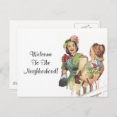 Briefkaart  Retro Welkom bij de groep (Voorkant / Achterkant)