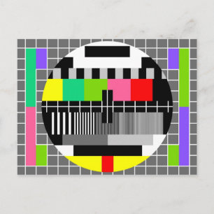 briefkaart "Retrotelevisie"