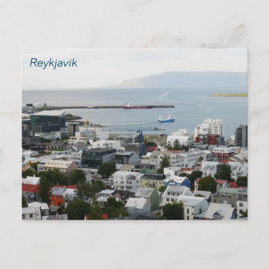 Briefkaart Reykjavik IJsland (Voorkant)