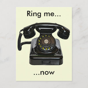 briefkaart Ring me...nu