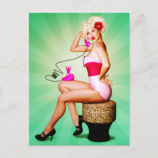 Briefkaart Ringy Dingy Pinup