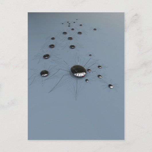 Briefkaart Robot Spiders (Voorkant)