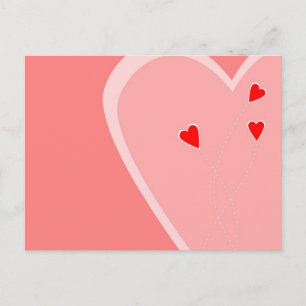 Briefkaart Rode harten