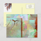 Briefkaart-Rode Kite in de windcollage Briefkaart (Voorkant / Achterkant)