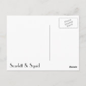 Briefkaart rode vlinder (Achterkant)