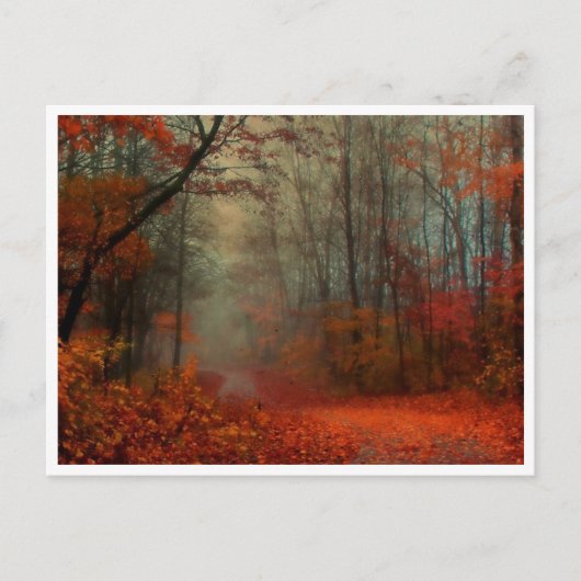 Briefkaart - Romantic Misty Autumn Day (Voorkant)