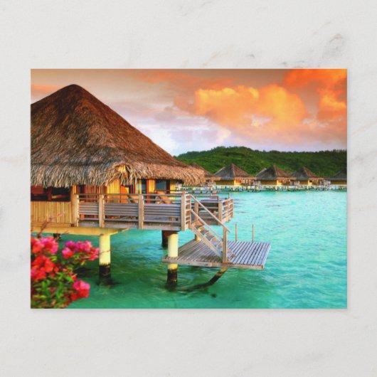 Briefkaart - Romantic Resorts Tahiti Bora (Voorkant)