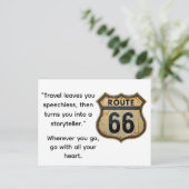 Briefkaart Route 66 (Staand voorkant)
