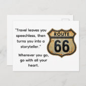 Briefkaart Route 66 (Voorkant / Achterkant)
