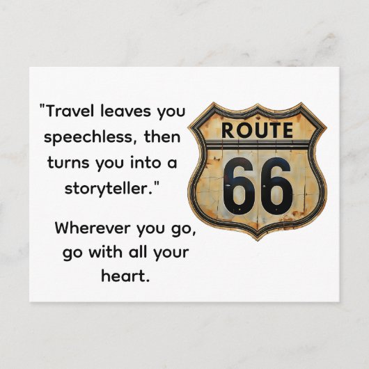 Briefkaart Route 66 (Voorkant)