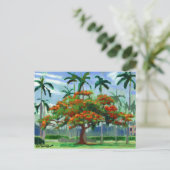Briefkaart Royal Poinciana (Staand voorkant)