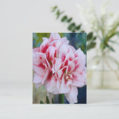 Briefkaart Roze bloemen (Staand voorkant)