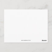 BRIEFKAART Roze bloemen (Achterkant)