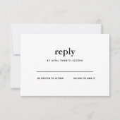 Briefkaart RSVP (Voorkant)