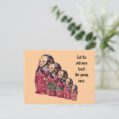 Briefkaart Russische dollar (Staand voorkant)