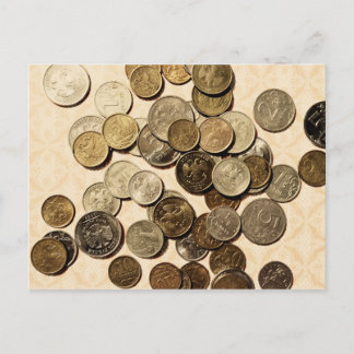 Briefkaart Russische munten