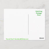 briefkaart "Sacred Heart Chakra" (Achterkant)