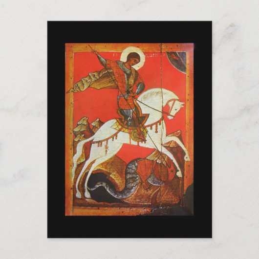 Briefkaart Saint George & Dragon (Voorkant)