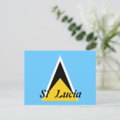 Briefkaart Saint Lucia (Staand voorkant)