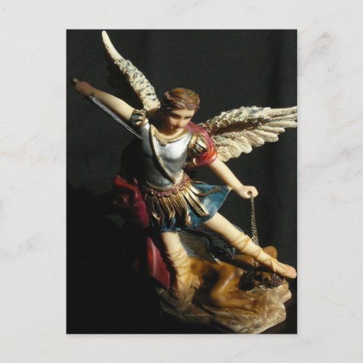 Briefkaart Saint Michael & Prayer Angel (Voorkant)