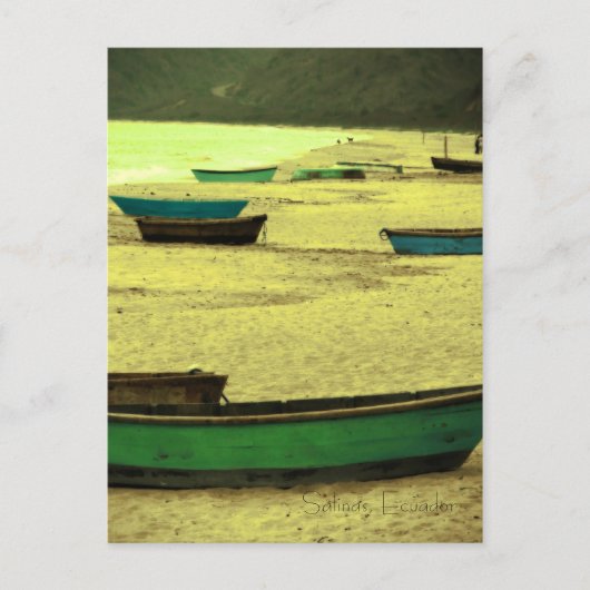 Briefkaart- Salinas, Ecuador Briefkaart (Voorkant)
