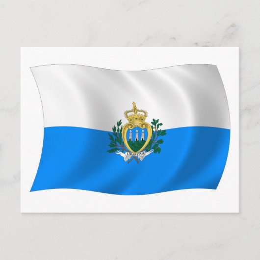 Briefkaart San Marino-vlag (Voorkant)