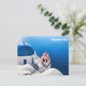 Briefkaart Santorini (Staand voorkant)