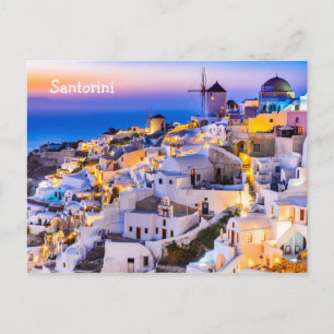 Briefkaart Santorini Griekenland