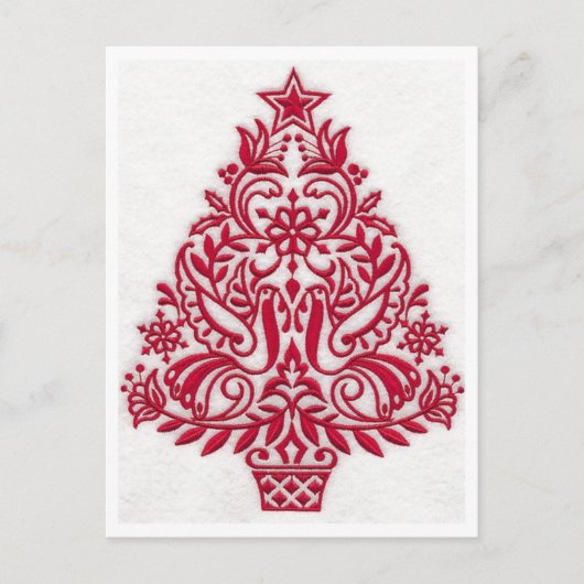 Briefkaart - Scandinavische kerstboomkunst (Voorkant)