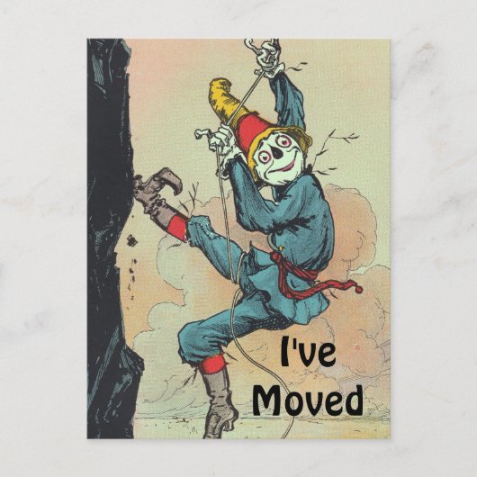 Briefkaart  Scarecrow Oz Verplaatst Nieuwe Adres P (Voorkant)