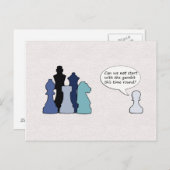 Briefkaart Schaakstukken (Voorkant / Achterkant)