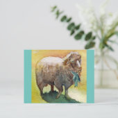 Briefkaart schapen (Staand voorkant)